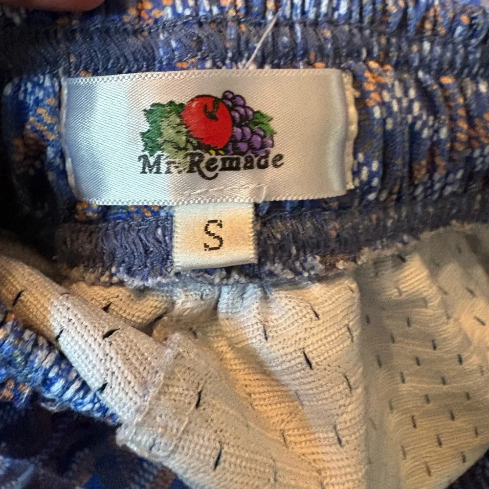 ⭐️ Mr. Remade Blue and Brown Patterned Shorts ⭐️ - Picture 3 of 3
